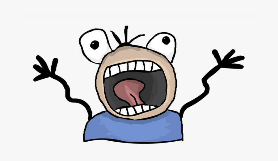 Images Of Panicking Spacehero - Cartoon Panic, Transparent Clipart