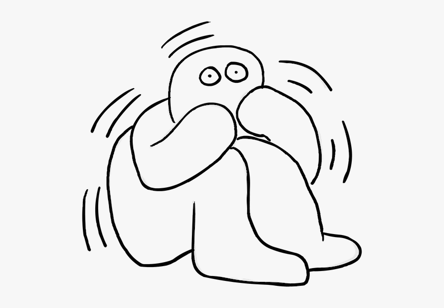 Panic Attack Poem - Lack Of Confidence Cartoon, Transparent Clipart