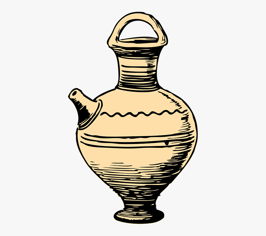 Transparent Ancient Greek Man Clipart - Ceramic Cartoon, Transparent Clipart