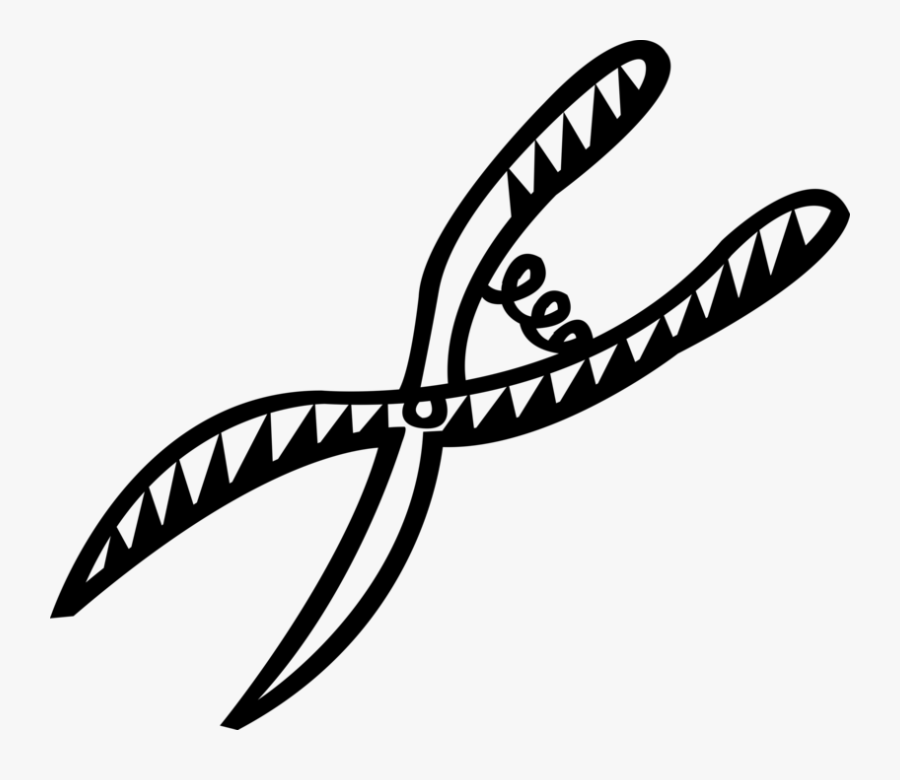 Vector Illustration Of Pruning Shears Hand Tool Used, Transparent Clipart