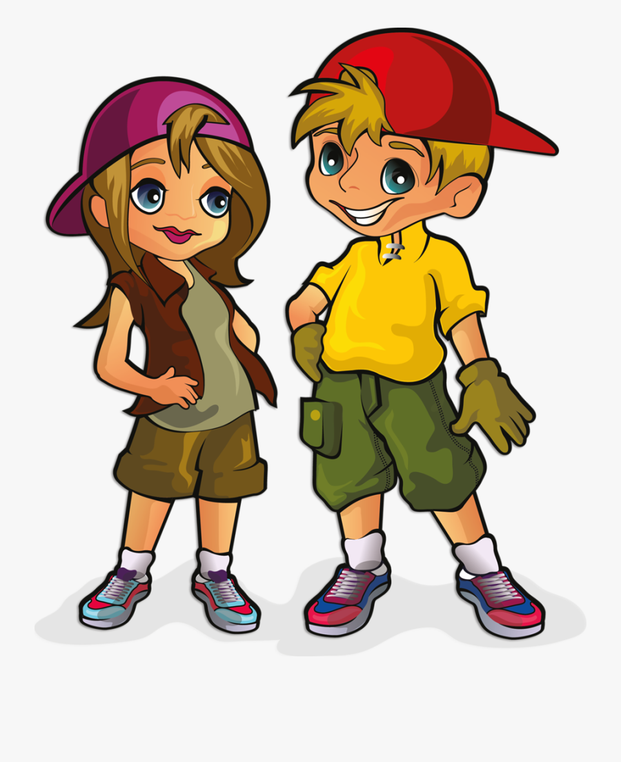 Cartoon Men And Women, Transparent Clipart