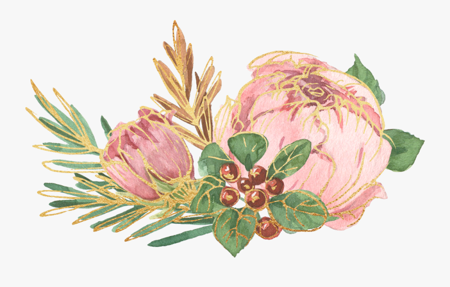 #gold #flowers #floral #bouquet #boquet #ftestickers, Transparent Clipart