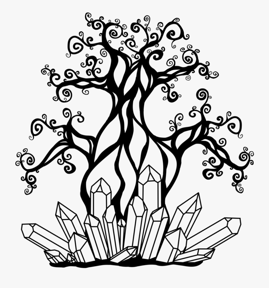 Rfts Tree & Crystals Logo - Illustration, Transparent Clipart