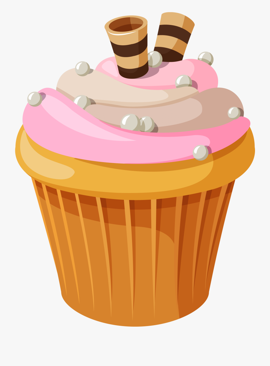 Mini Cake With Pink Cream Png Clipart Picture - Mini Cake Clipart, Transparent Clipart