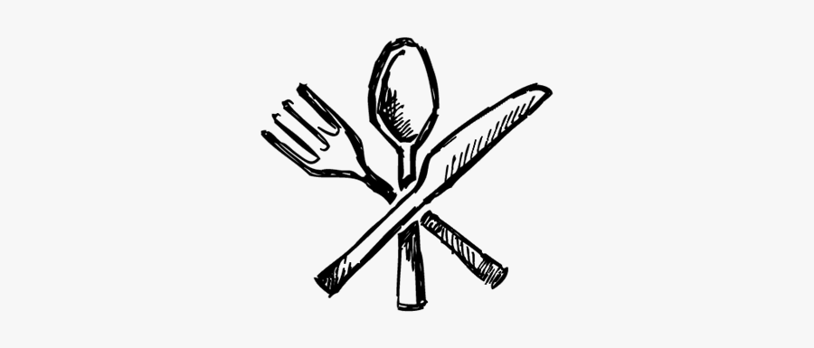 Fork, Knife And Spoon Icon - Cross, Transparent Clipart