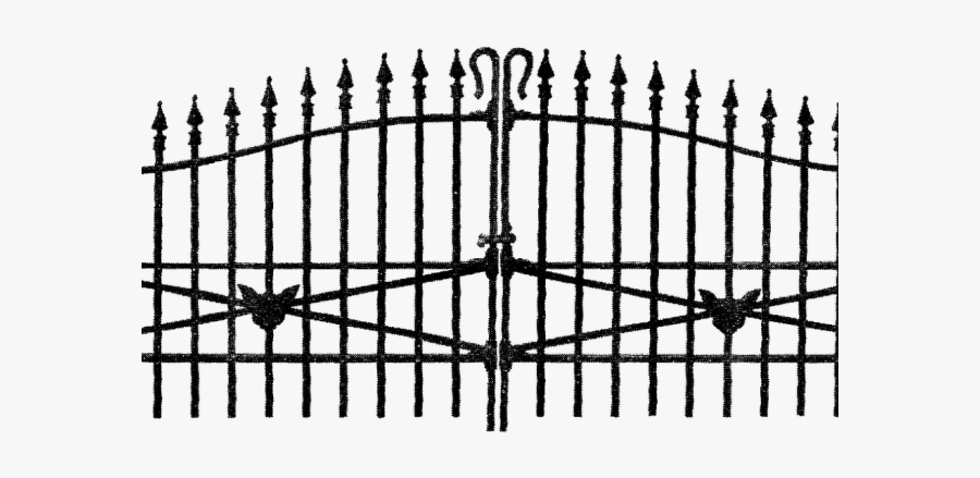 Graveyard Gate Cliparts - Scary Halloween Images Clipart, Transparent Clipart