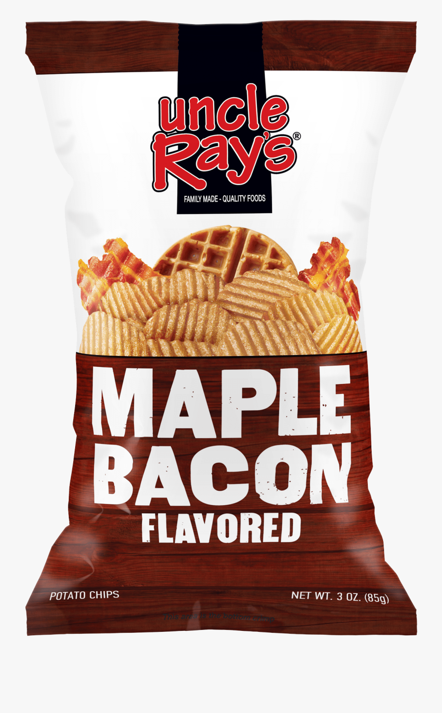 Potato Chips Clipart Wafer - Uncle Ray's Maple Bacon Chips, Transparent Clipart