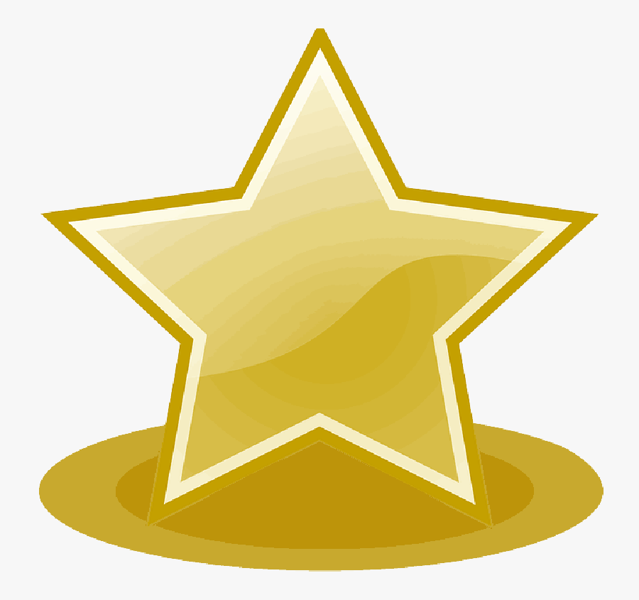 Sheriff Clipart Sheriff Star ~ Frames ~ Illustrations - Light Gold Star Png, Transparent Clipart