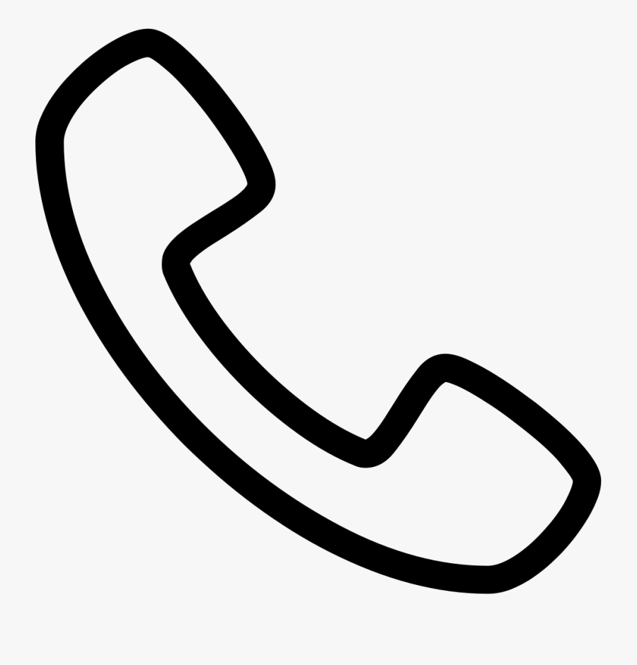 Svg Png Icon Free - White Phone Handset Icon, Transparent Clipart