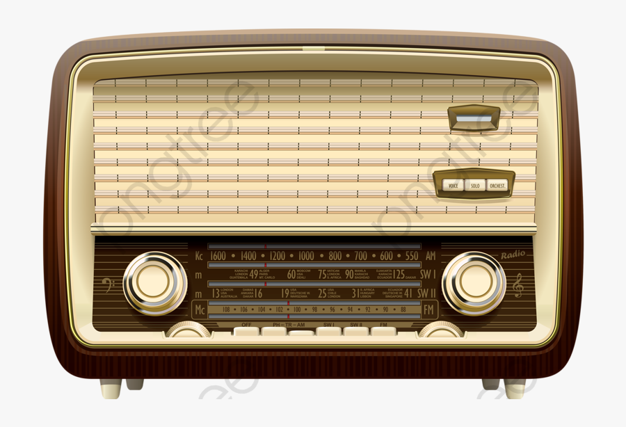 Old Radio Png, Transparent Clipart