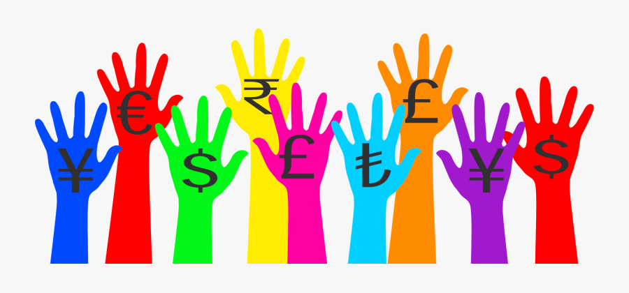 Colorful Handprint Clipart, Transparent Clipart