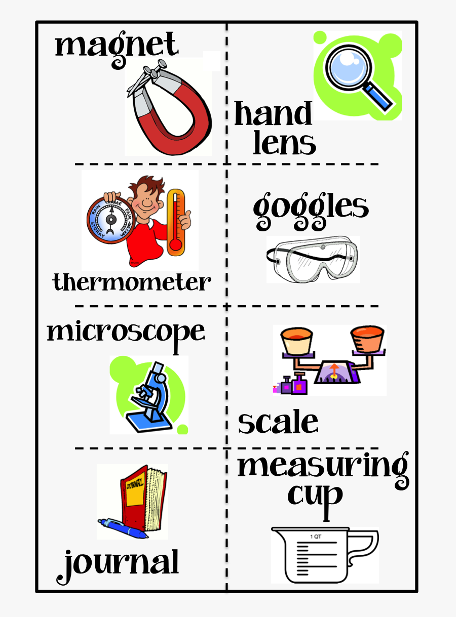 Science Tools For Second Grade, Transparent Clipart