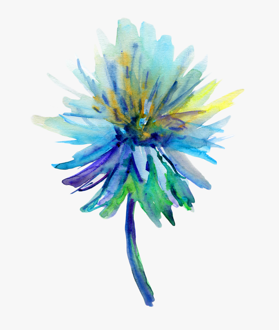 Corporate Responsibility - Pastel Abstract Watercolour Flowers, Transparent Clipart