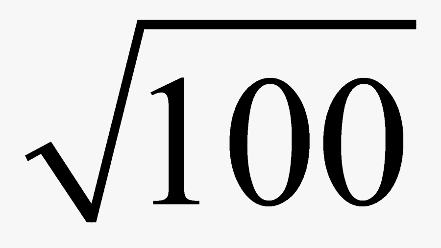 Raíz Cuadrada De 100=10 Year Old, One Year Old, Age - Sacar La Raiz Cuadrada De 100, Transparent Clipart