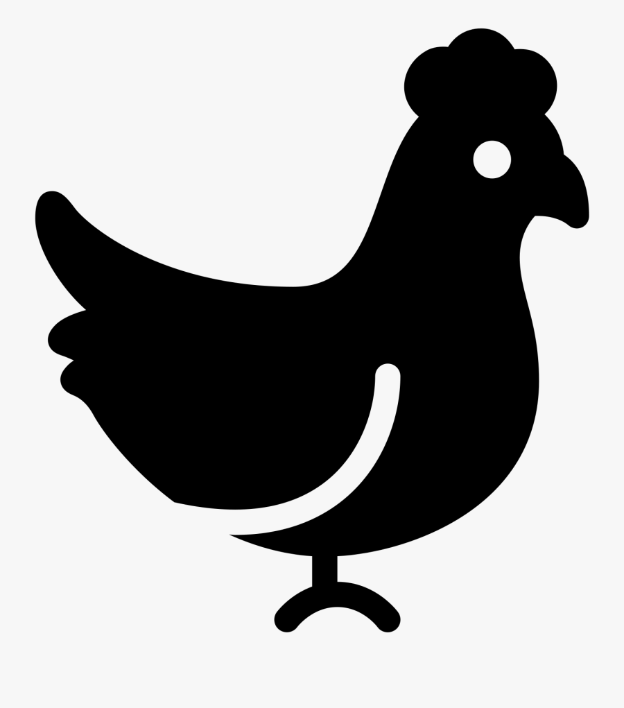 Hen Vector Head, Transparent Clipart