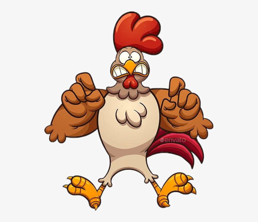 #scared - Scared Chicken, Transparent Clipart