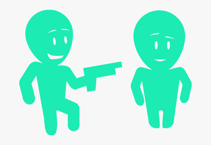 Engaging Employees Holding Gun To Back - Child, Transparent Clipart