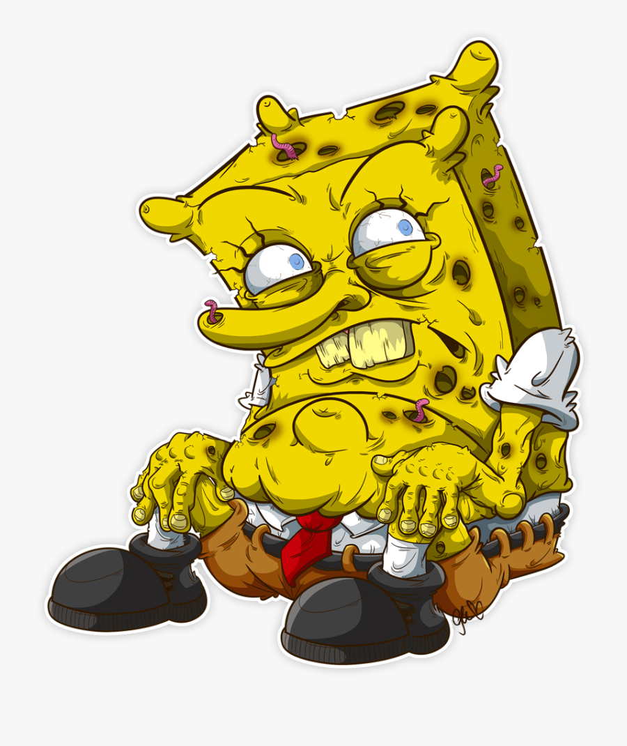 Transparent Spongebob The Png - Drawing Bad Spongebob, Transparent Clipart