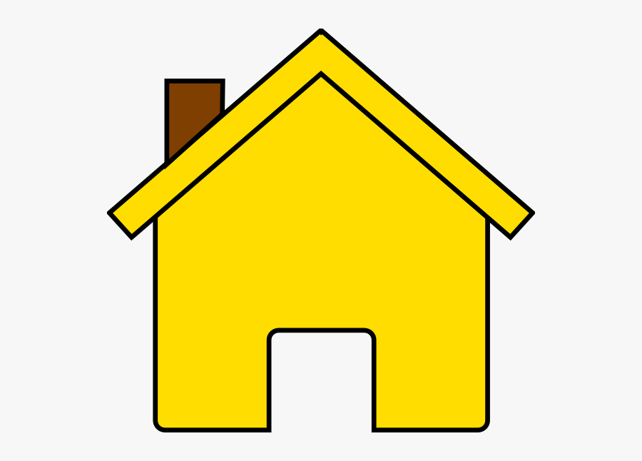 Yellow House Clipart, Transparent Clipart