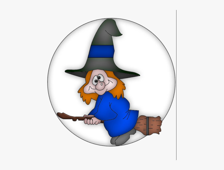 Transparent Halloween - Heks Op Bezem Humor, Transparent Clipart