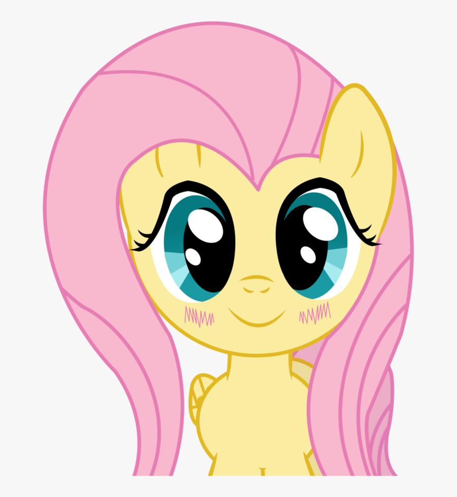 Kawaii Fluttershy By Vocapony On Clipart Library - Clip Art, Transparent Clipart