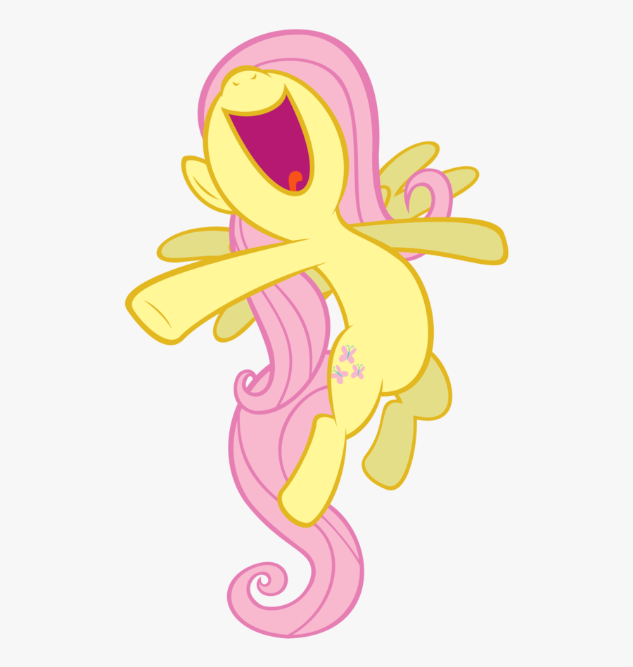 Fluttershy My Little Pony Character - Illustration, Transparent Clipart