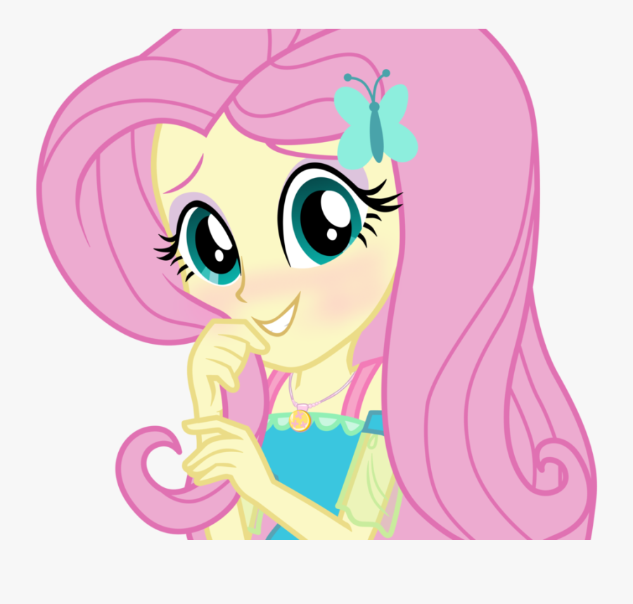 Transparent Happy Girl Clipart - Equestria Girls Fluttershy, Transparent Clipart