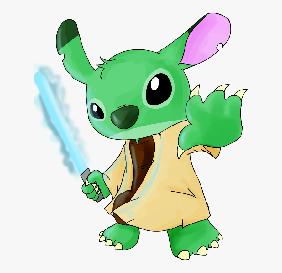 Stitches Clipart Yoda - Stitch Disney Drawing, Transparent Clipart
