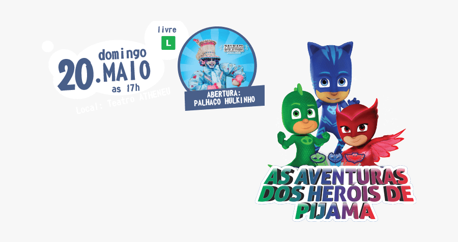 Clip Art Herois De Pijamas - Cartoon, Transparent Clipart