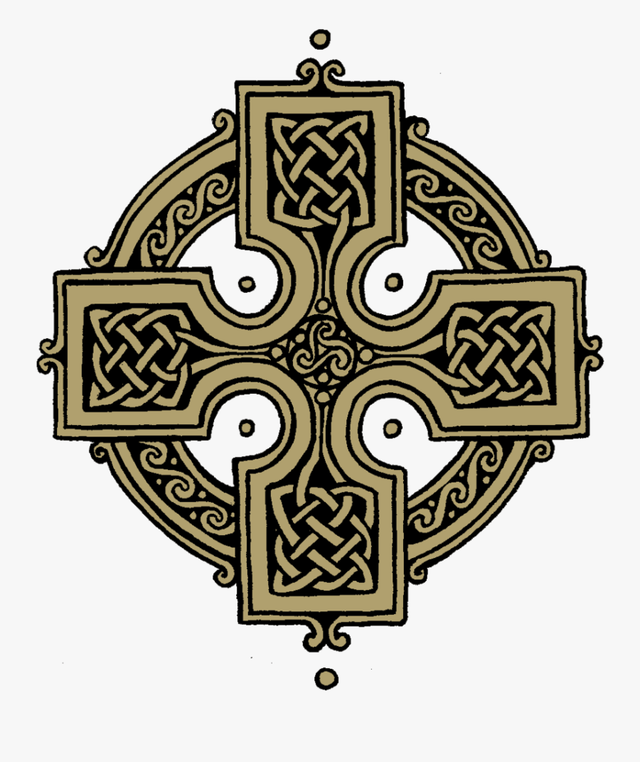 Celtic Cross Round Tattoo, Transparent Clipart