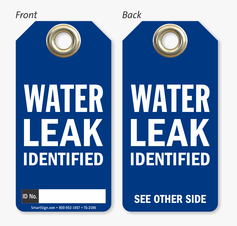 Water Leak Identified Tag - Circle, Transparent Clipart