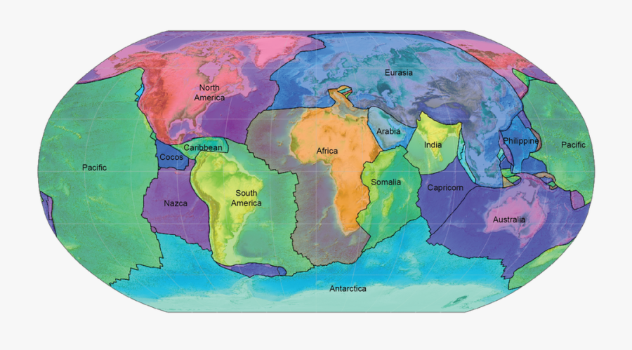 Transparent Paper Plate Clipart - Earth Map Millions Of Years, Transparent Clipart