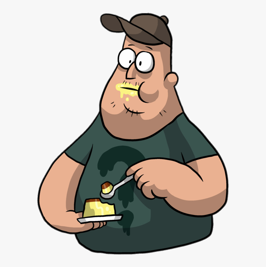 Gravity Falls Soos Ramirez Eating Pie - Soos Gravity Falls Png, Transparent Clipart
