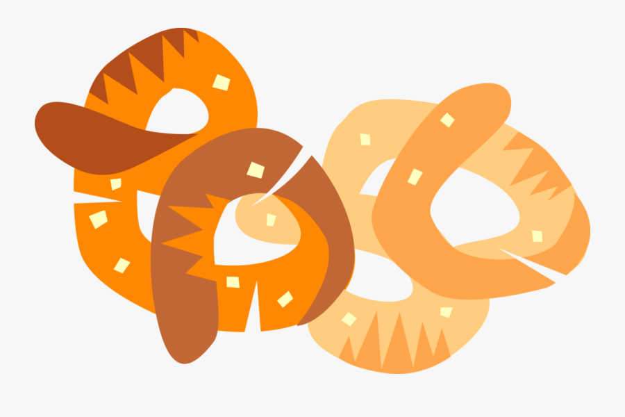 Banner Library Stock Salted Pretzel - Salgadinhos Vetor Png, Transparent Clipart