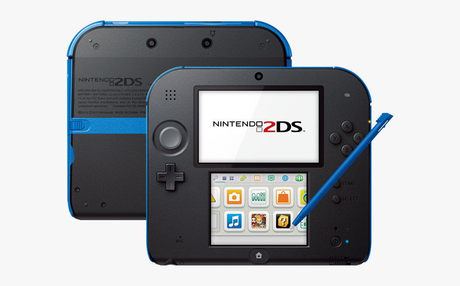 Clip Art Nintendo Ds Electric Blue - Nintendo 3ds, Transparent Clipart