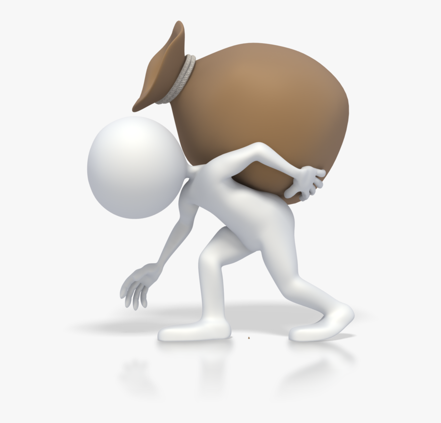 Carrying Something On Back, Transparent Clipart