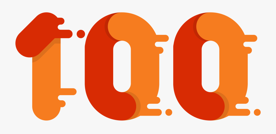 100 Number Png Free Commercial Use Image, Transparent Clipart