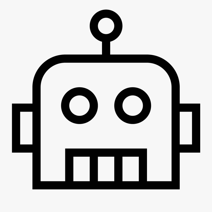 Clip Art,line Art,line,coloring Book,graphics,symbol - Bot Icon, Transparent Clipart