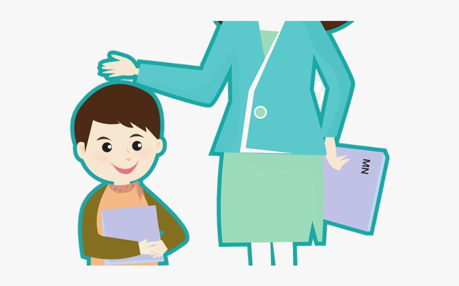 Teacher And Student Clipart Transparent Background - Teacher And Pupils Clipart, Transparent Clipart