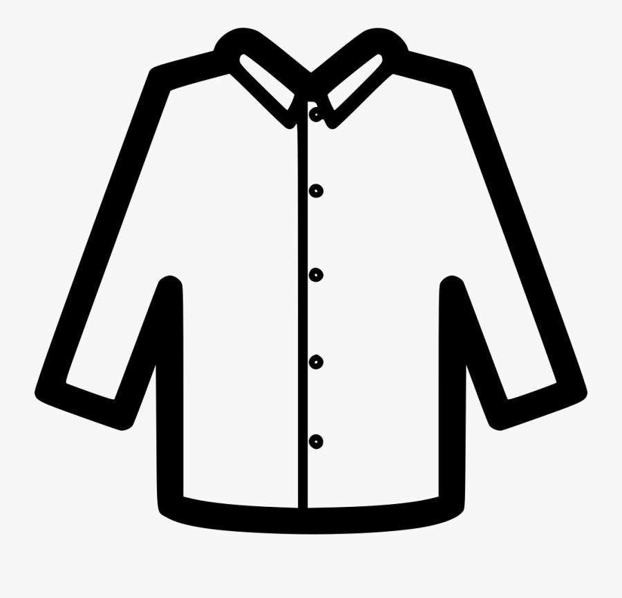 Long Sleeve Shirt Comments - Button Up Shirt Clipart, Transparent Clipart
