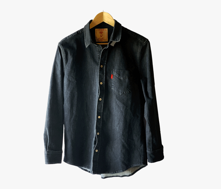 Button-up Shirt, Black Denim - Jacket, Transparent Clipart