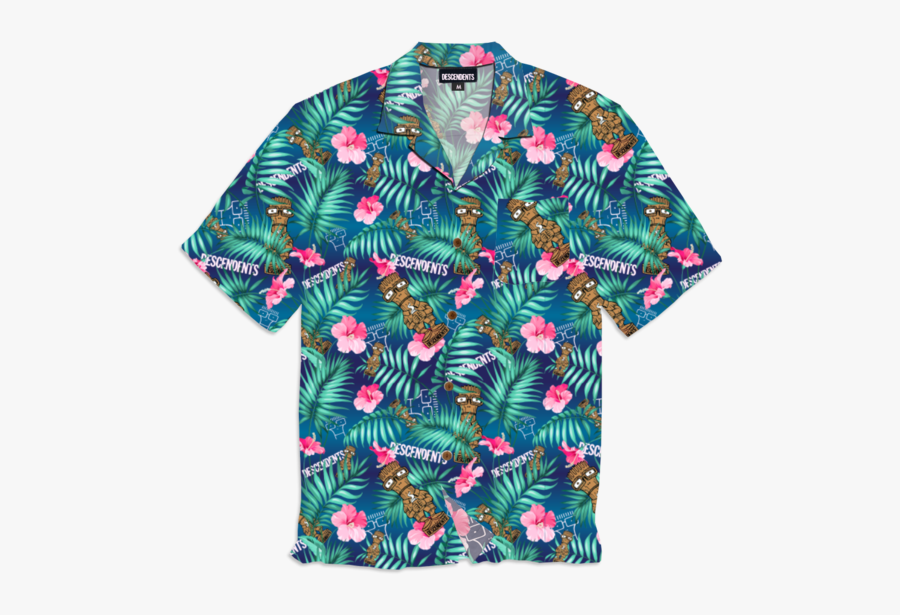 Milo Idol Tiki Button Up Shirt - Descendents Tiki Shirt, Transparent Clipart