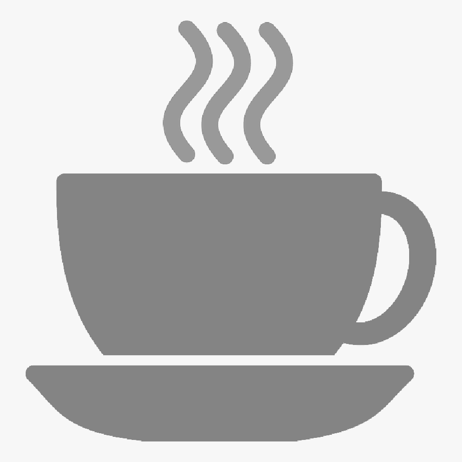 Coffee Cup Silhouette Steam Tea - White Coffee Cup Icon, Transparent Clipart