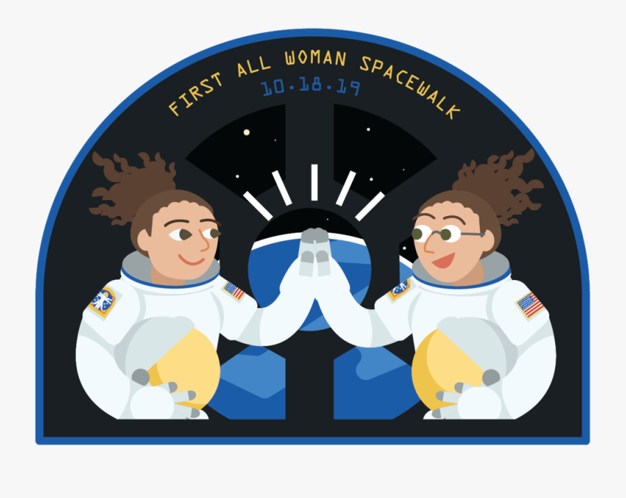 Celebrating The First All Woman Spacewalk By Christina - Cartoon, Transparent Clipart