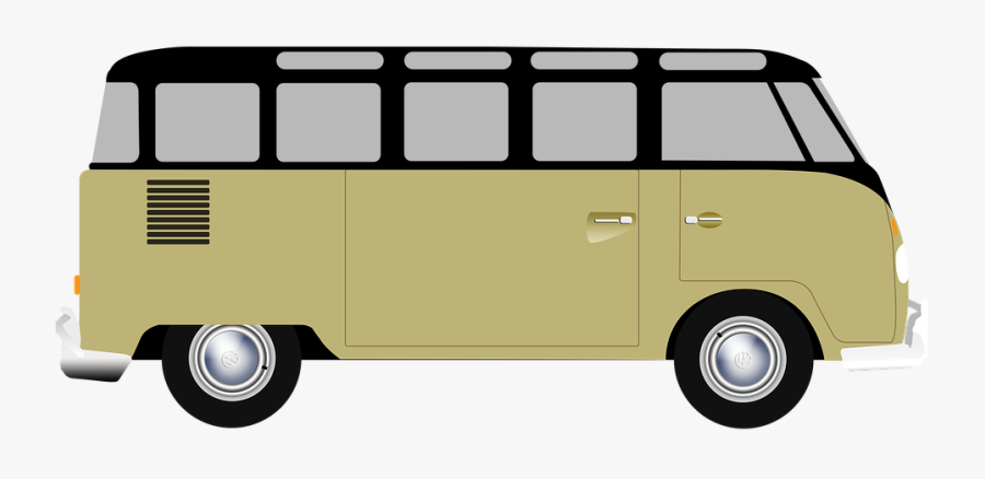 Vanagon, Volkswagon, Kombi, Van, Surf Van, Camping - Cartoon Transparent Bus Png, Transparent Clipart