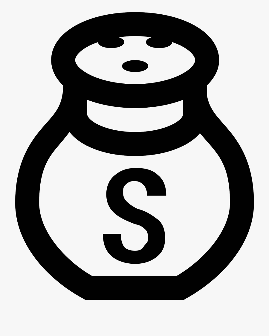 Clip Art And Pepper Shakers Computer - Salt Png Black And White, Transparent Clipart