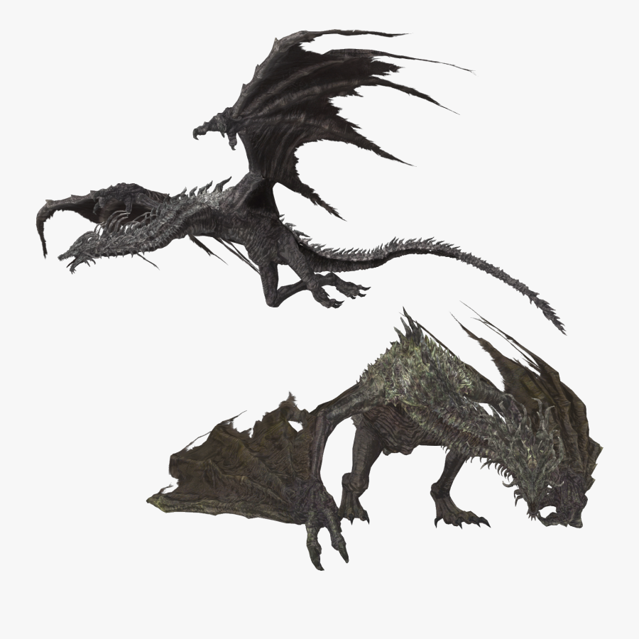 Dragon Wyvern Smaug Dark Souls The Elder Scrolls V - Dark Souls Dragon Png, Transparent Clipart