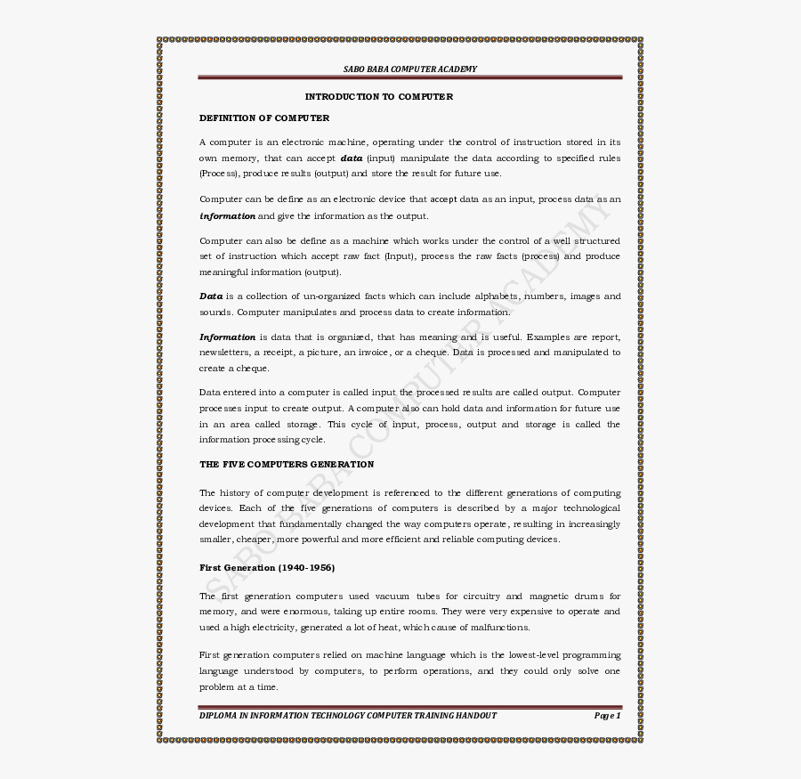 Generation Of Computer Meaning, Transparent Clipart