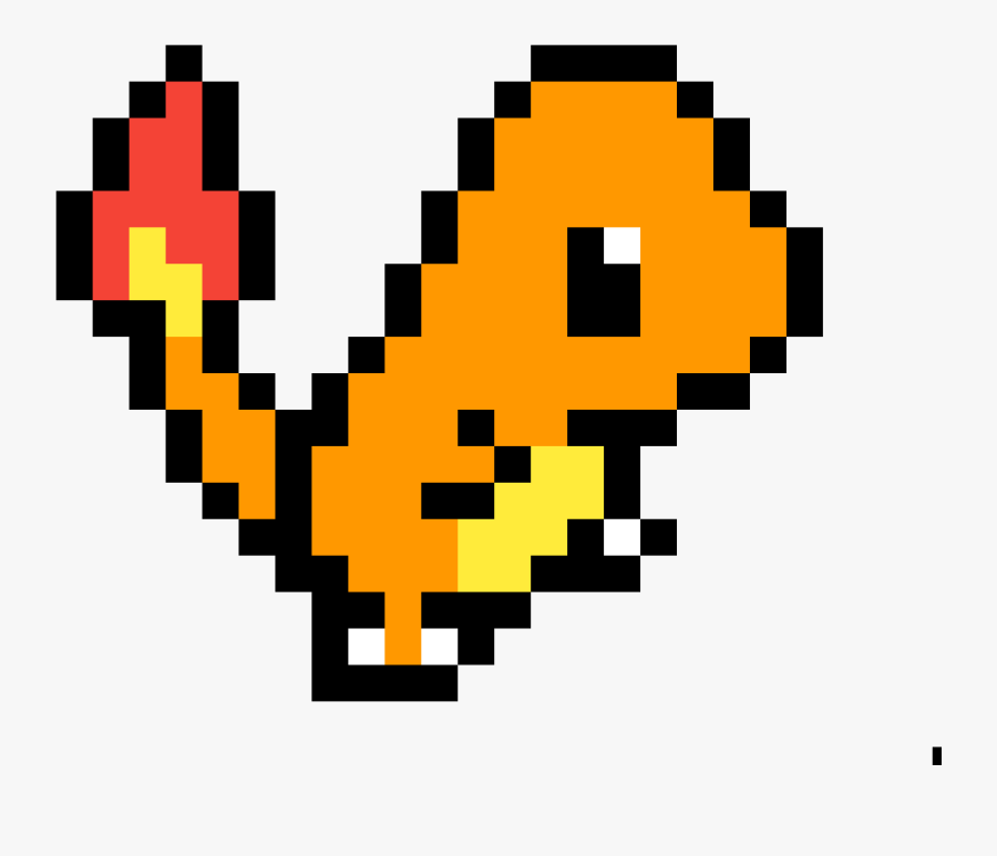 Charmander Pixel Art, Transparent Clipart