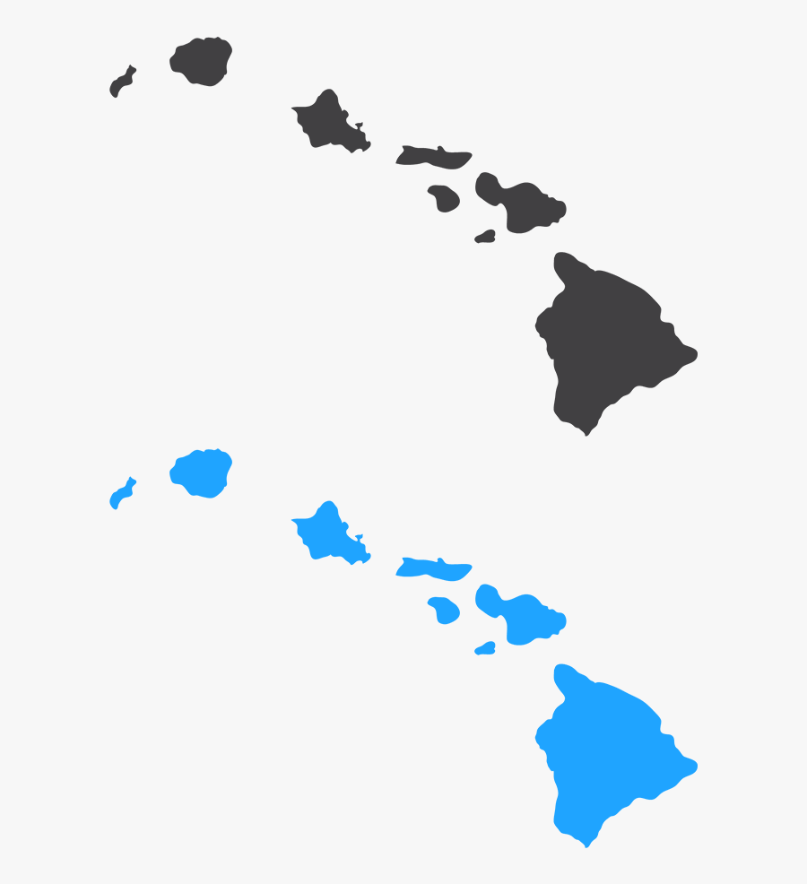 Hawaiian Islands Logo Transparent Images Gallery - Hawaii Map Vector, Transparent Clipart